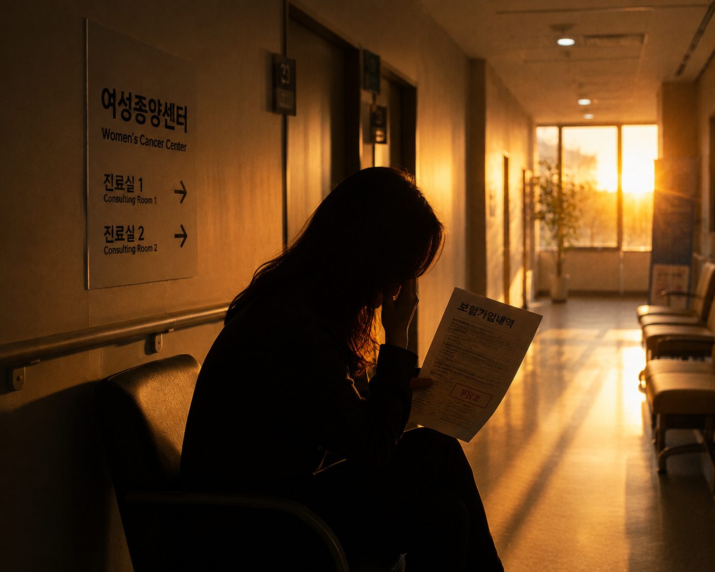 난소 전기간 부담보 계약, 경계성 종양 암진단비 전액 지급
